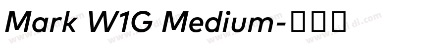 Mark W1G Medium字体转换